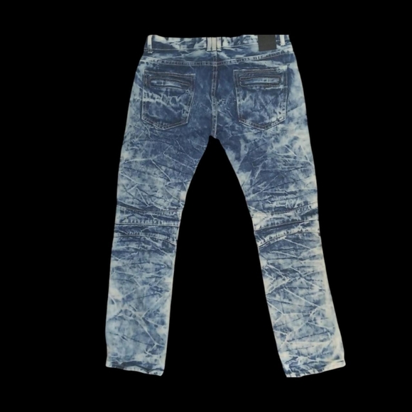 Reset platinum premium denim size 32/32 blue low rise skinny stacked jeans - Picture 2 of 5